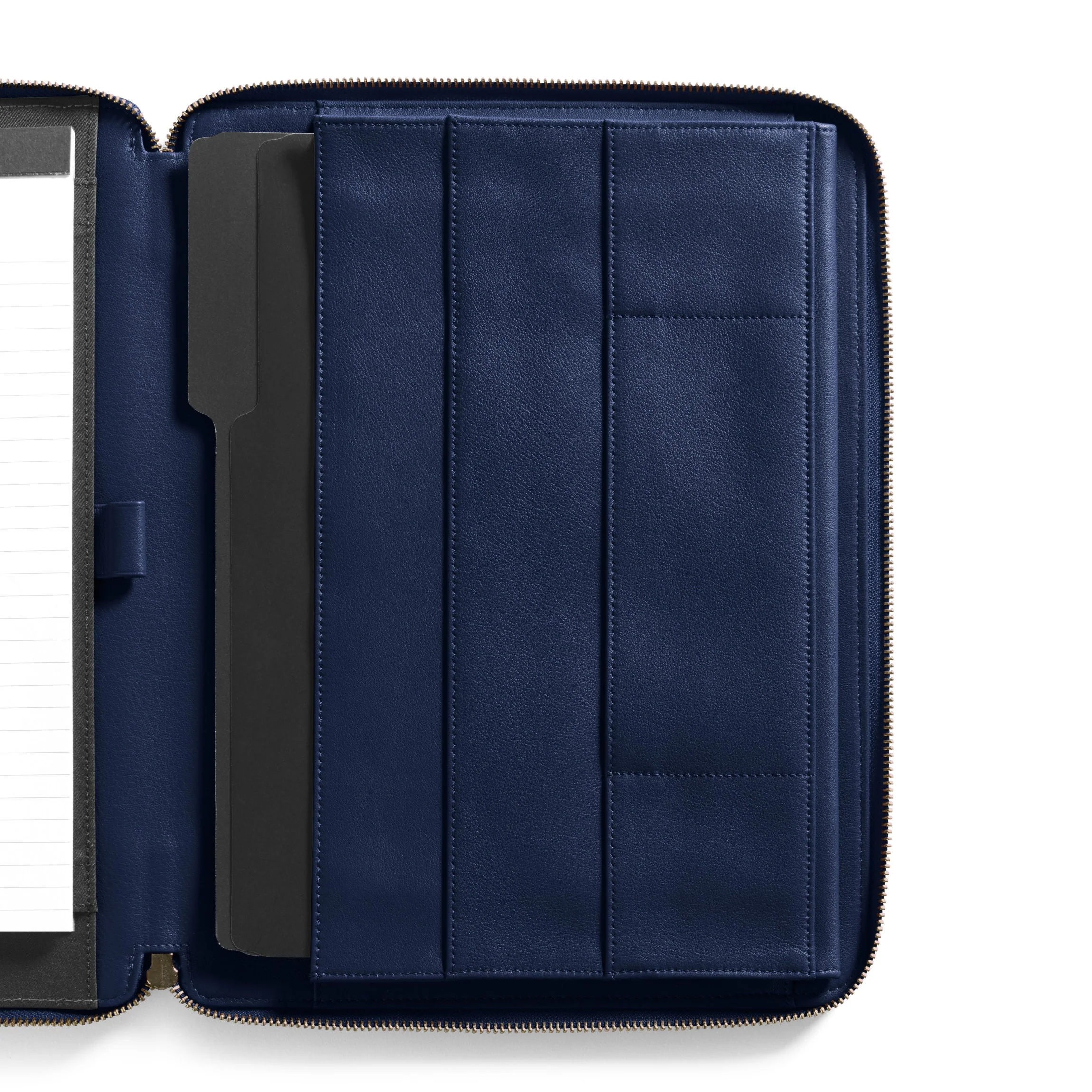 Executive Zippered Portfolio Navy Blue - Image 8