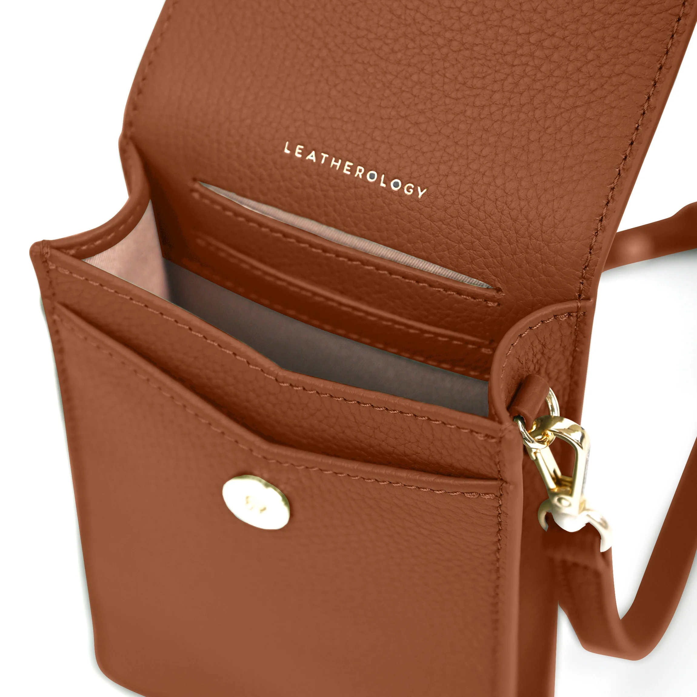 Mini Willow Crossbody Saddle Brown - Image 2