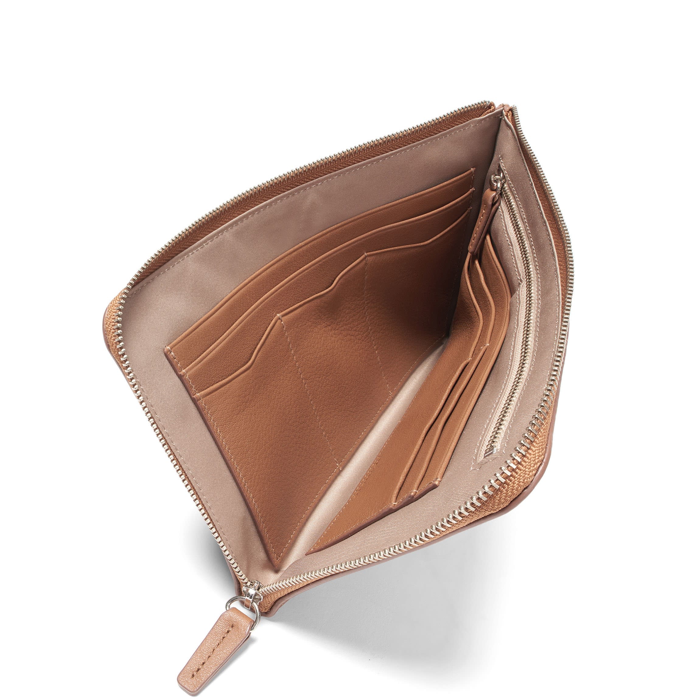 Slim Zip Travel Wallet Cognac - Image 4