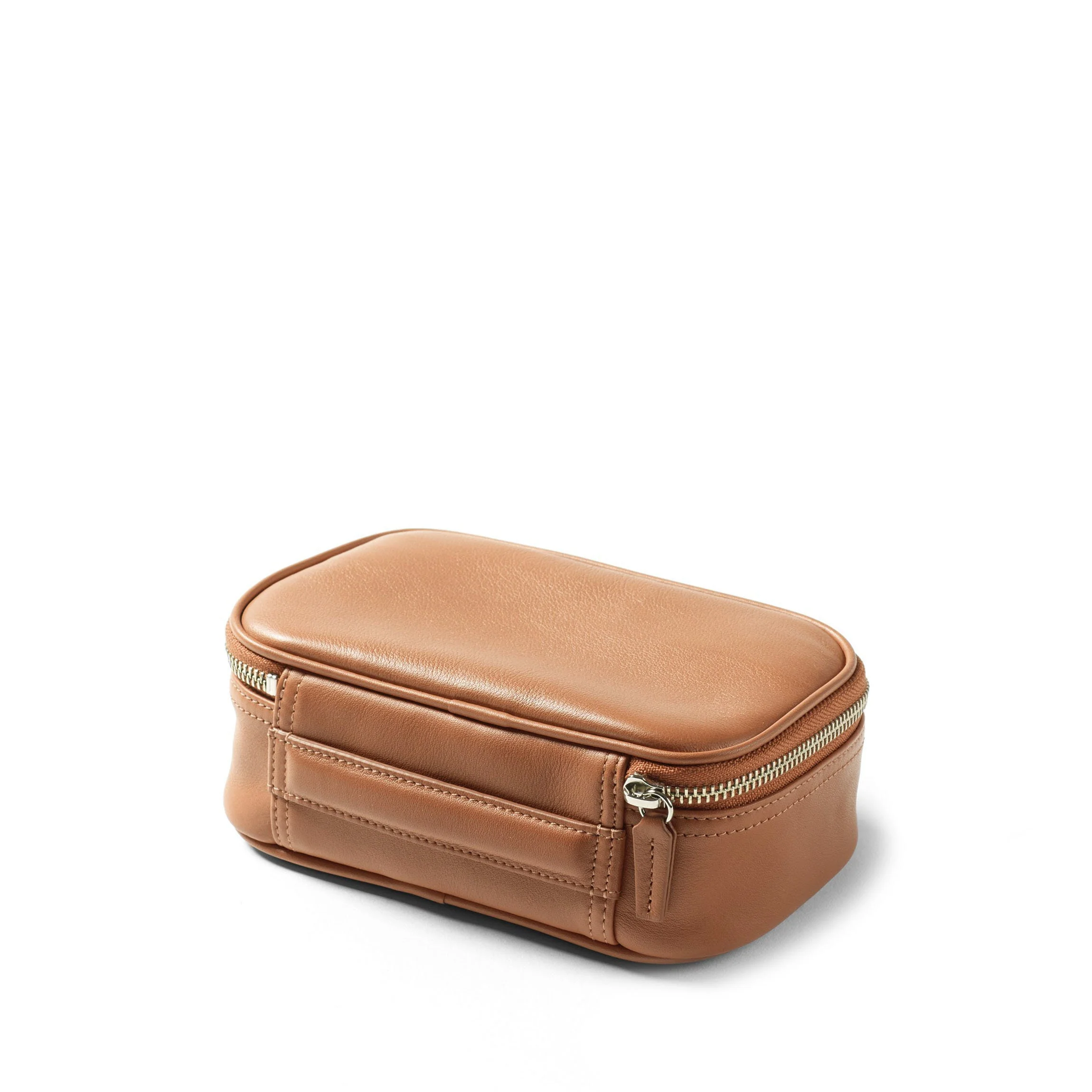 Small Tech Bag Organizer Cognac - Image 6