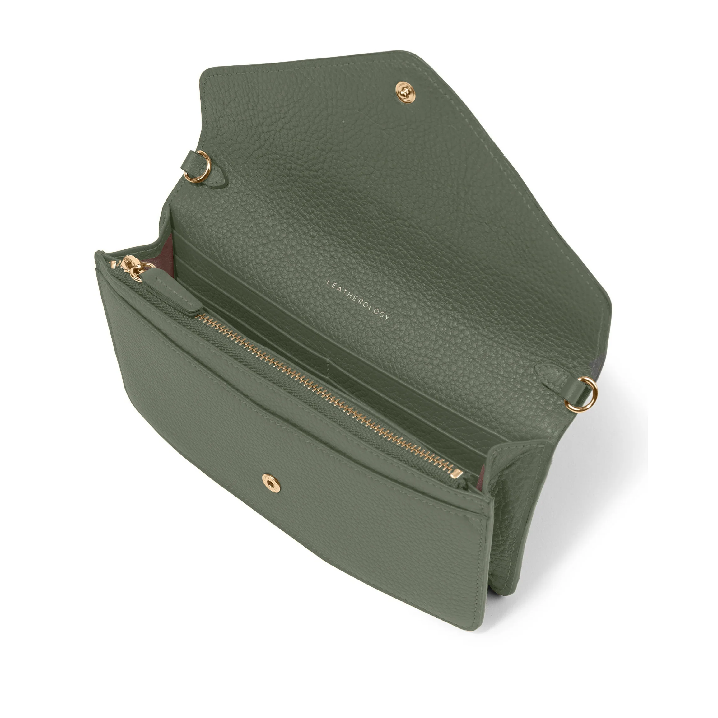 Small Willow Envelope Crossbody Moss - Image 2