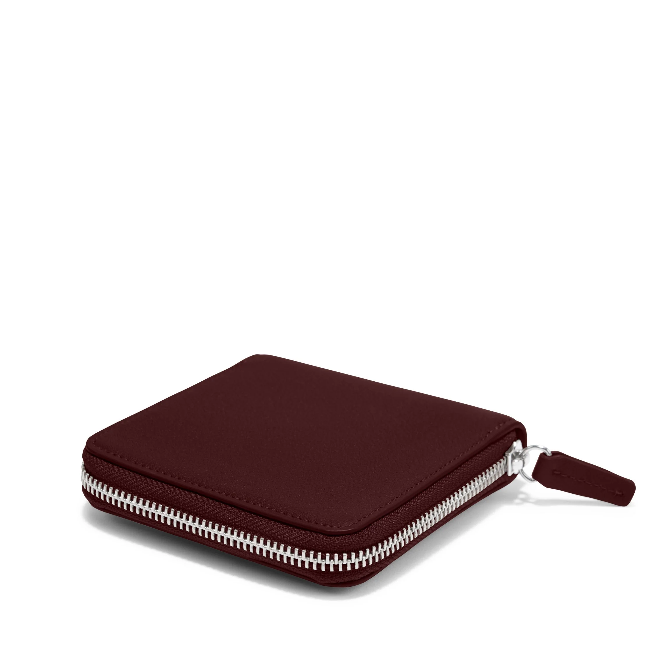 Small Zippered Wallet Bordeaux - Image 3