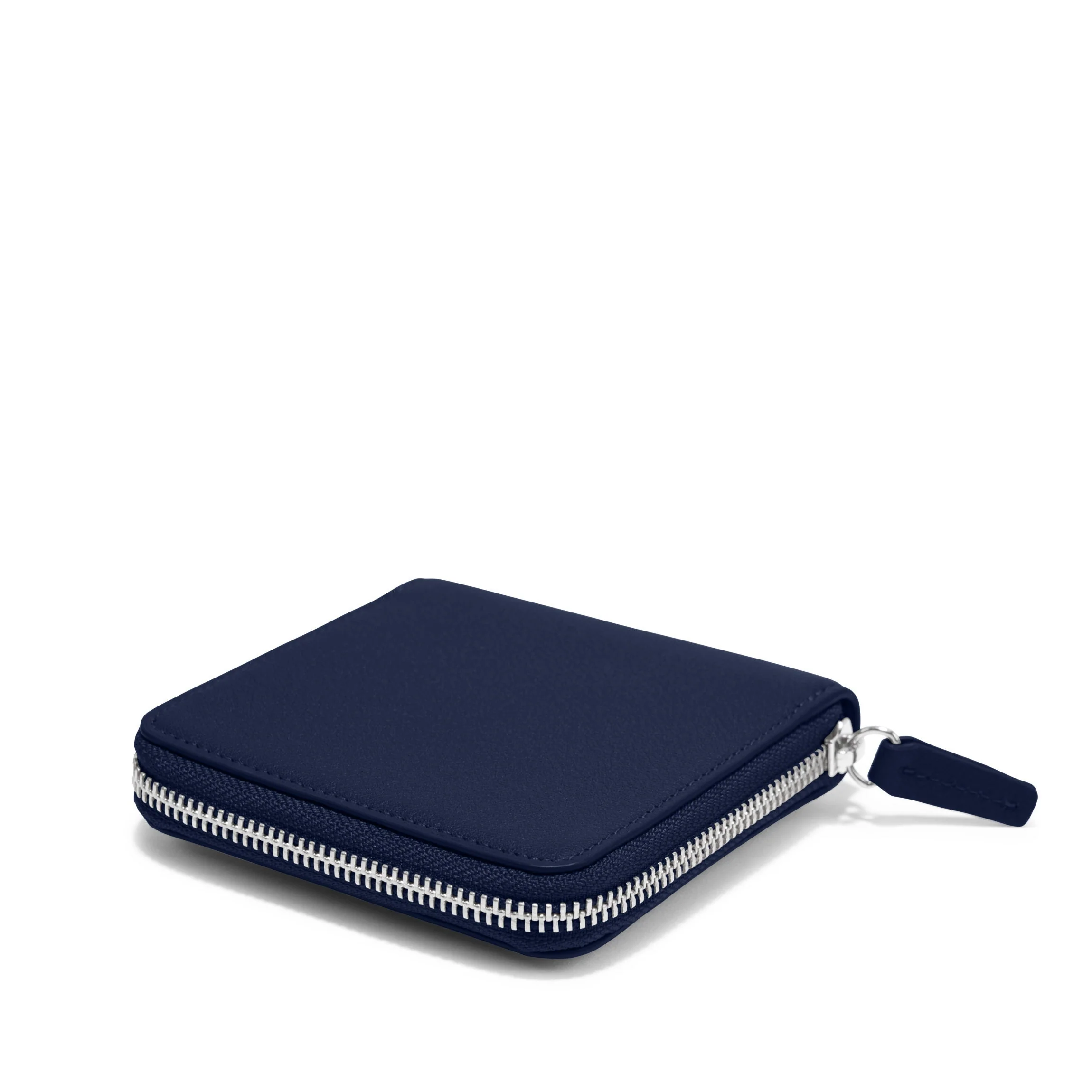 Small Zippered Wallet Navy Blue - Image 3