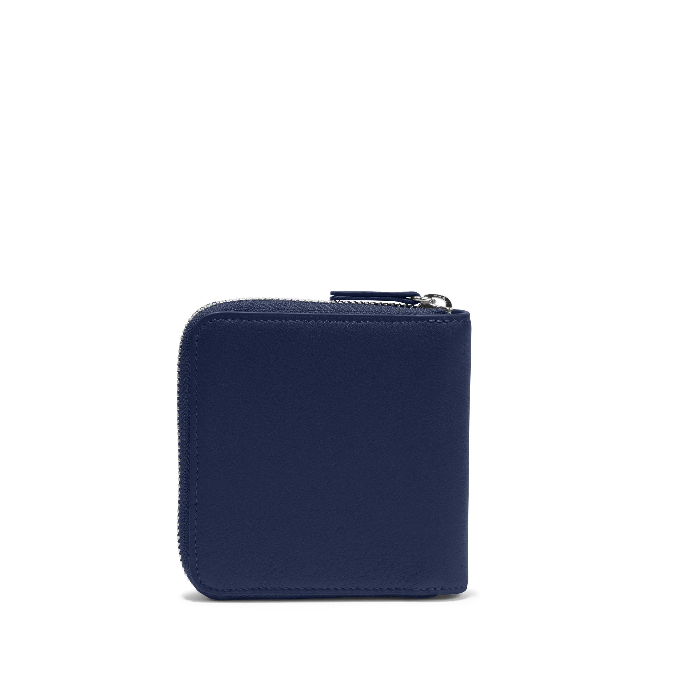 Small Zippered Wallet Navy Blue - Image 7