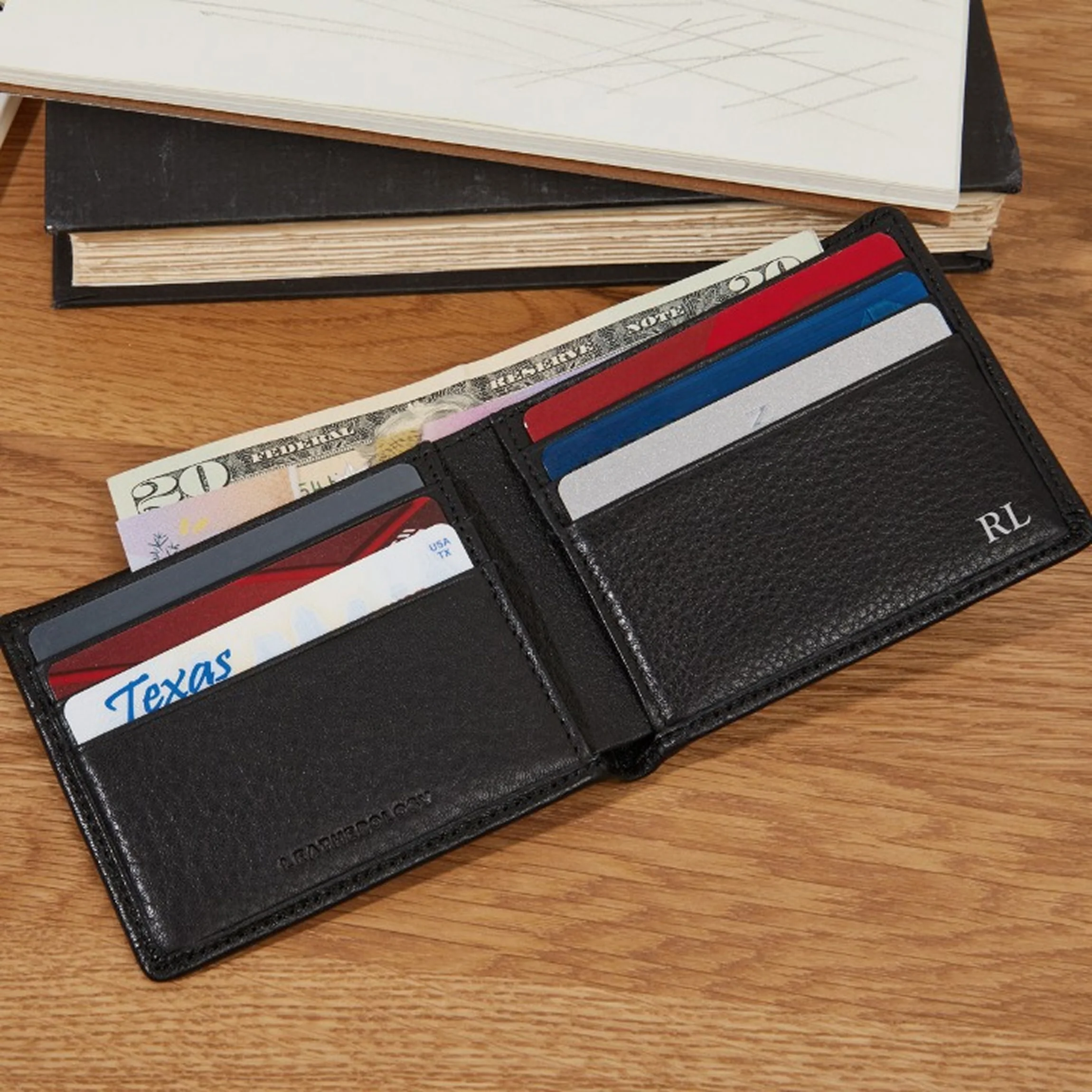 Thin Bifold Wallet RFID Black Onyx - Image 2