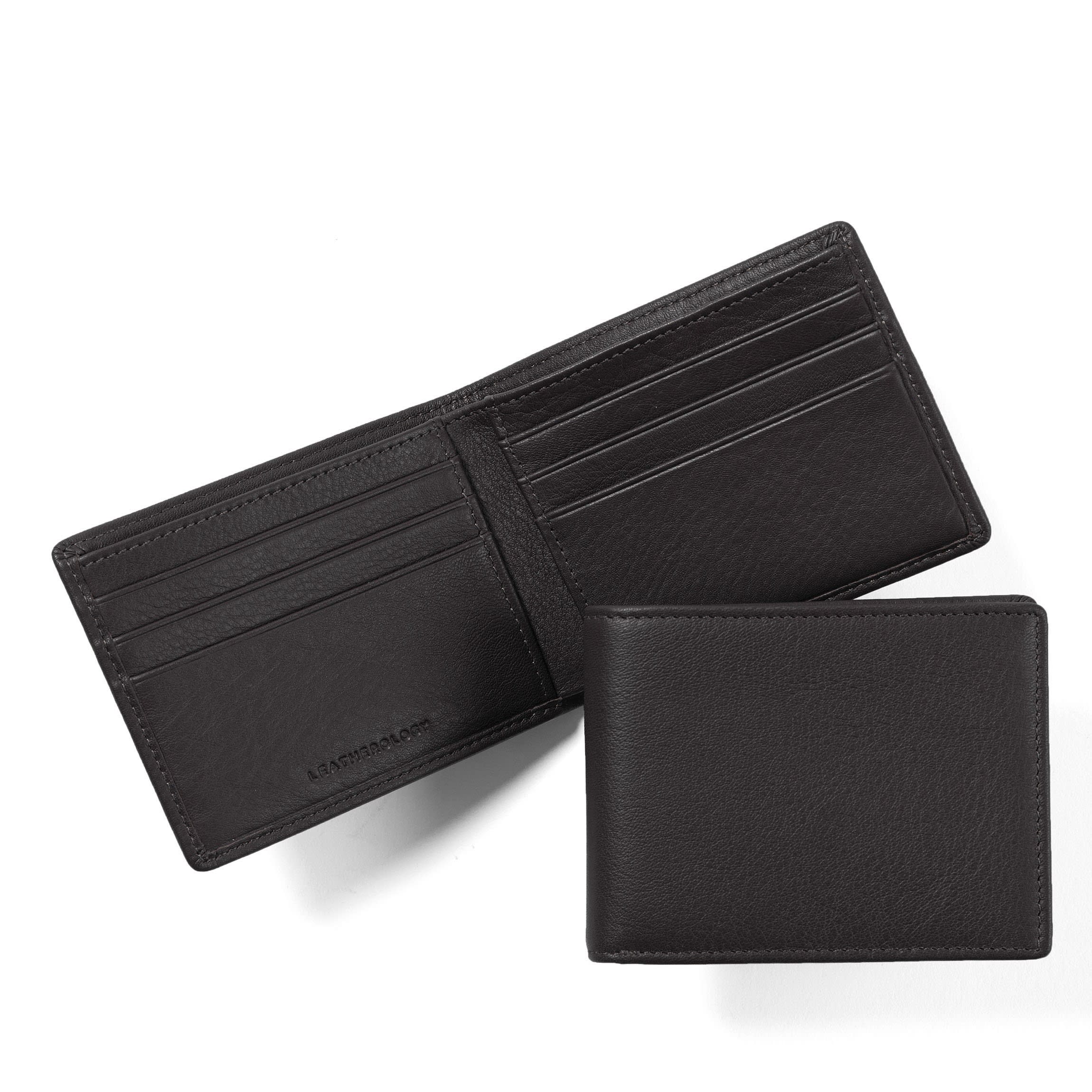 Thin Bifold Wallet RFID Black Onyx